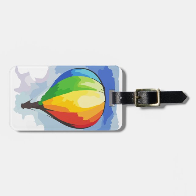 Hot Air Balloon Luggage Tag (Front Horizontal)