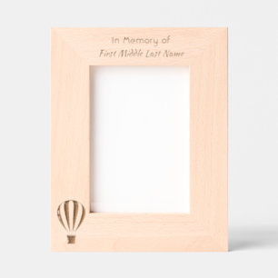 Hot Air Balloon  Memorial Keepsake  Etched Frames