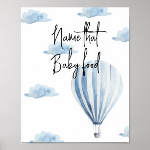 Hot air balloon - Name that baby food Poster