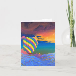 Hot Air Balloon Note Card