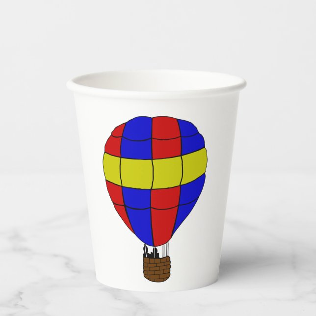 Hot Air Balloon Paper Cups (Front)
