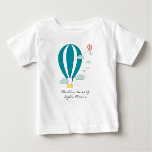 Hot Air Balloon Papercut Style Baby T-Shirt