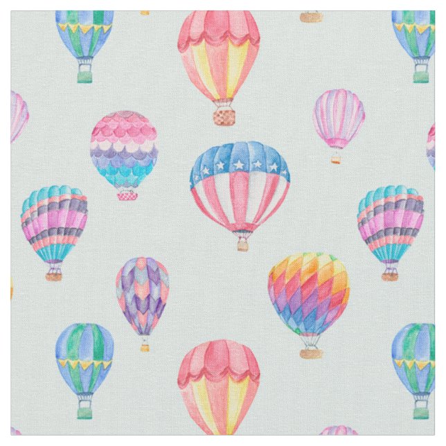 Hot Air Balloon Pattern Fabric (Close Up)