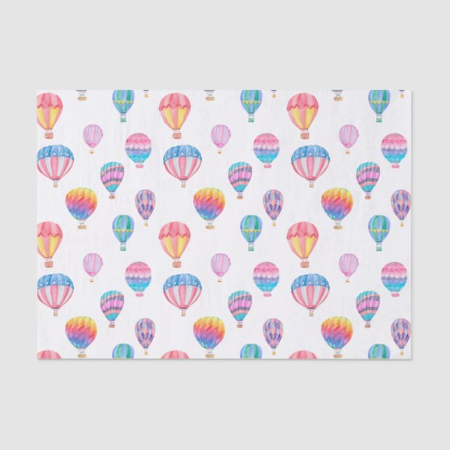 Hot Air Balloon Pattern Tissue Paper (Front)