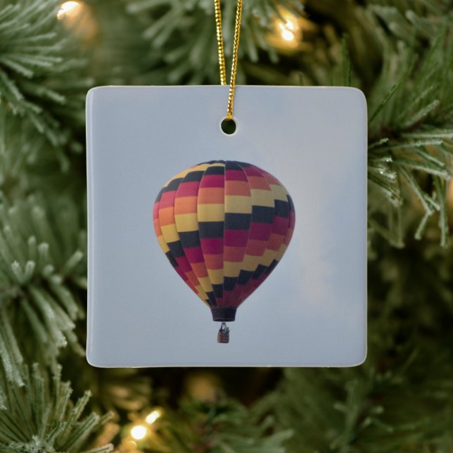 Hot Air Balloon Photo Ornament  (Tree)