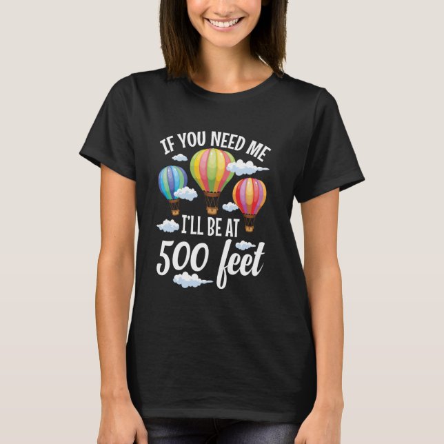 Hot Air Balloon Pilot Ballooning Basket Balloon Cr T-Shirt (Front)