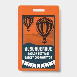 Hot Air Balloon Pilot Festival Badge