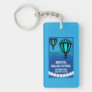 Hot Air Balloon Pilot Festival Keychain