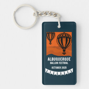 Hot Air Balloon Pilot Festival Keychain