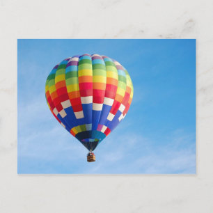 Hot air balloon postcard