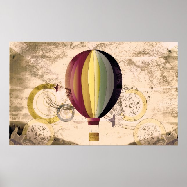 Hot Air Balloon Poster (Front)