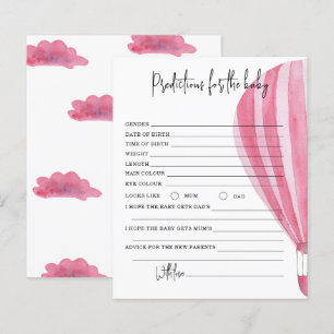 Hot air balloon - predictions and advice baby