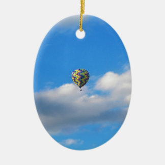 Hot Air Balloon Ride II Ceramic Ornament