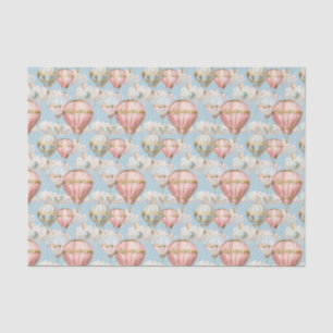 Hot Air Balloon Romantic Pattern Decoupage Tissue Paper