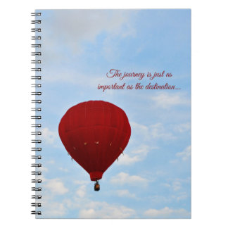 Hot Air Balloon Spiral Notebook