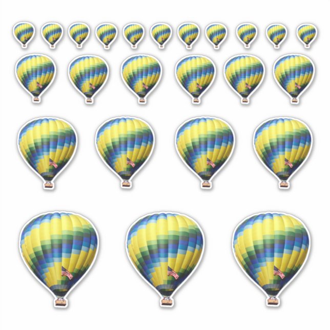 Hot Air Balloon Stickers (Front)
