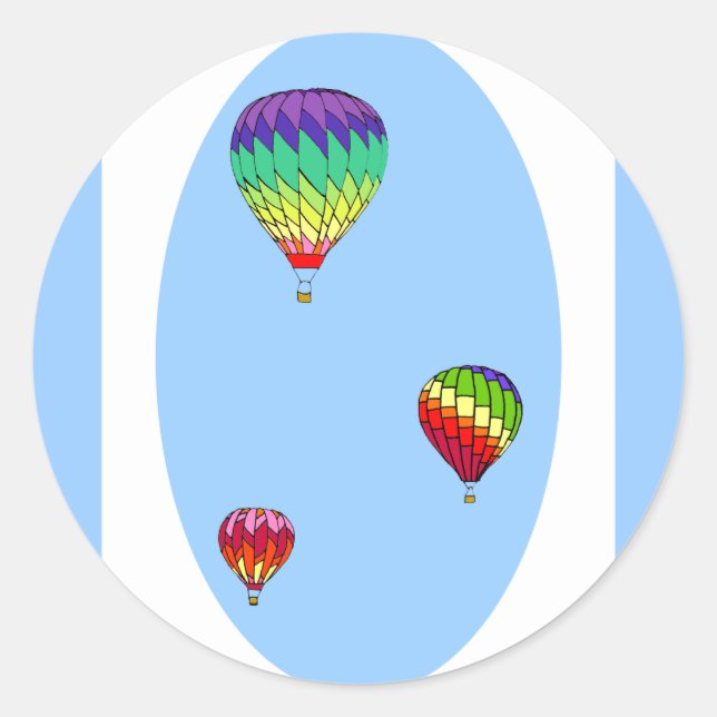 Hot Air Balloon Stickers (Front)