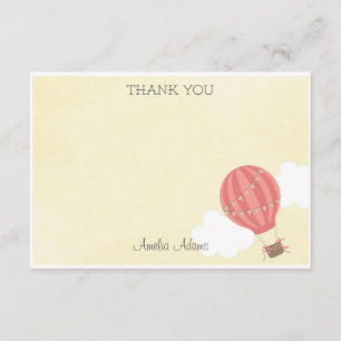 Hot Air Balloon Thank You Card