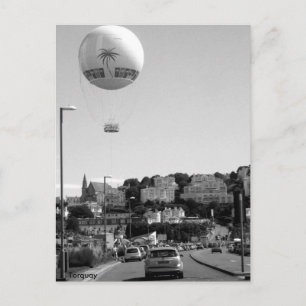 Hot Air Balloon , Torquay Postcard