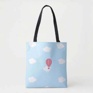 Hot air balloon tote bag