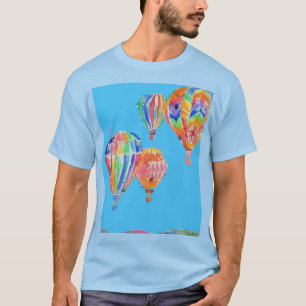 Hot Air Balloon Watercolor garçons's T-Shirt
