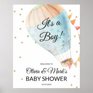 Hot Air Balloon Welcome sign
