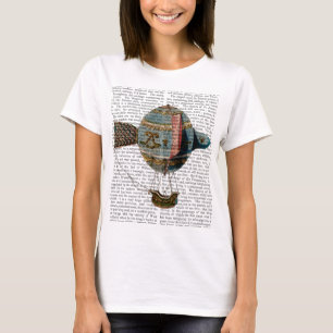 Hot Air Balloon With Tail Feather T-Shirt