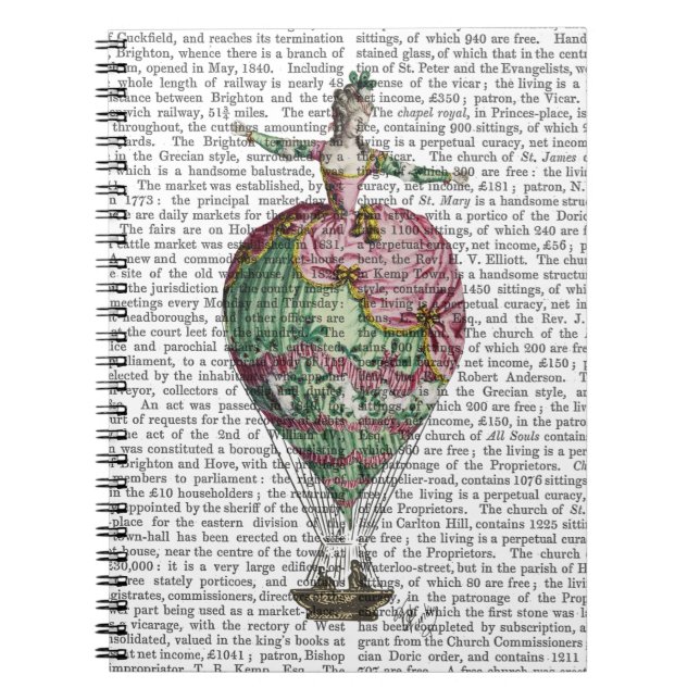 Hot Air Balloon Woman 2 Notebook (Front)
