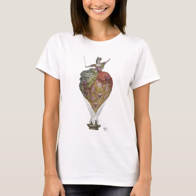 Hot Air Balloon Woman 3 T-Shirt (Front)