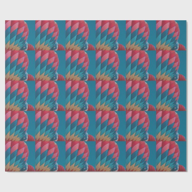 hot air balloon  wrapping paper (Flat)