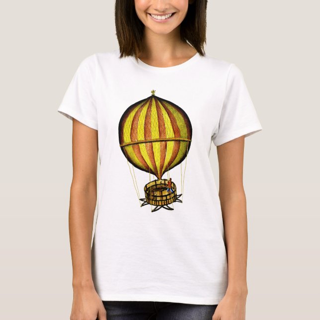 Hot Air Balloon Yellow and Red T-Shirt (Front)