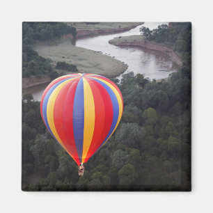 Hot-Air Ballooning over the Mara River Magnet