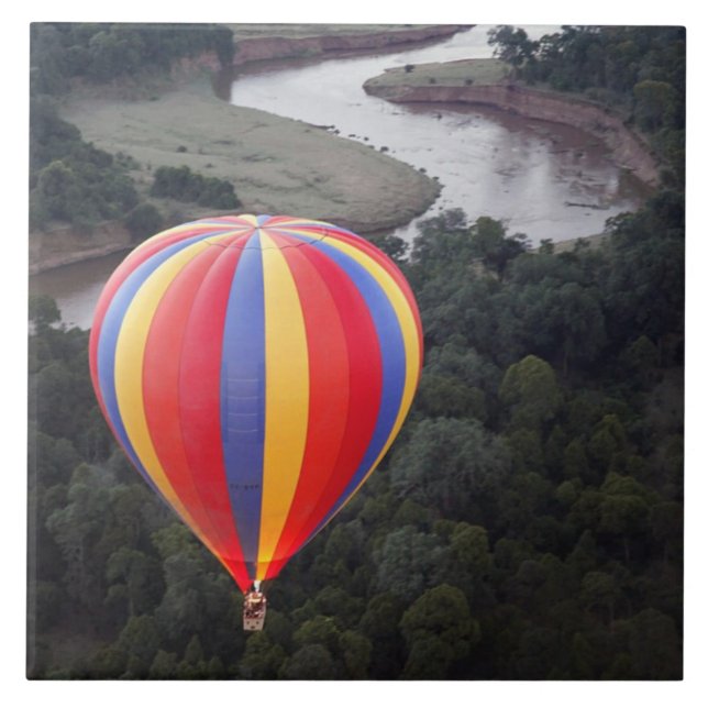 Hot-Air Ballooning over the Mara River Tile (Front)