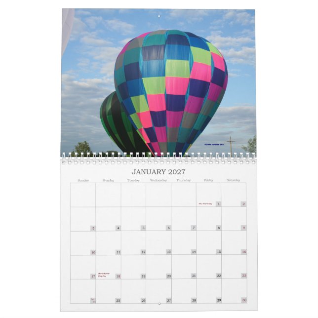 Hot Air Balloons!!!!  2011 Calendar (Jan 2027)