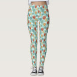 Hot Air Balloons and White Clouds Patterned Leggings<br><div class="desc">These patterned leggings feature my painted illustrations of hot air balloons and white clouds against a soft blue sky. Balloons in red,  yellow,  green,  blue and orange illustrate these yoga pants.</div>