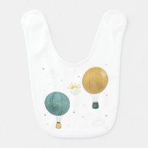 Hot Air Balloons Bib