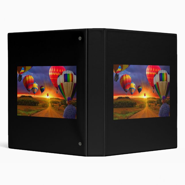 Hot Air Balloons Binder (Background)