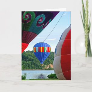Hot Air Balloons Birthday Card