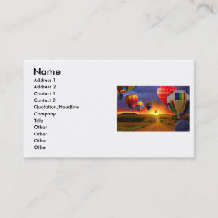 Hot Air Balloons Business Card