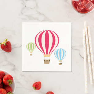 Hot Air Balloons Design Napkin
