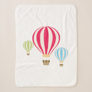 Hot Air Balloons Design Sherpa Blanket