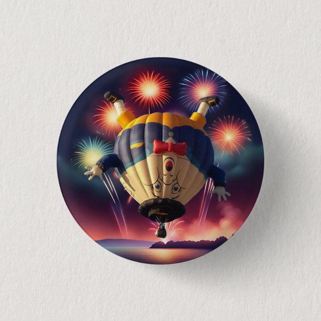 Hot Air Balloons Festival Lake Havasu 1 Inch Round Button (Front)