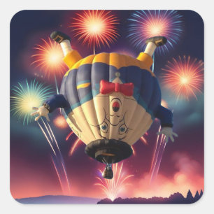 Hot Air Balloons Festival Lake Havasu Square Sticker