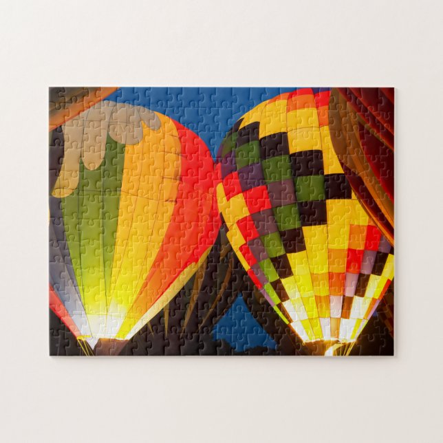 Hot Air Balloons Glow Jigsaw Puzzle (Horizontal)