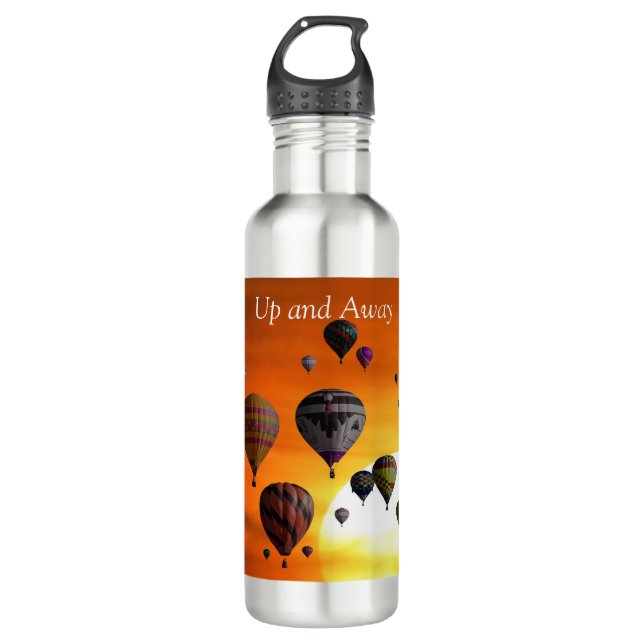 Hot air balloons in flight 710 ml water bottle (Front)