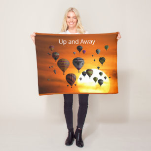 Hot Air Balloons in Flight Fleece Blanket