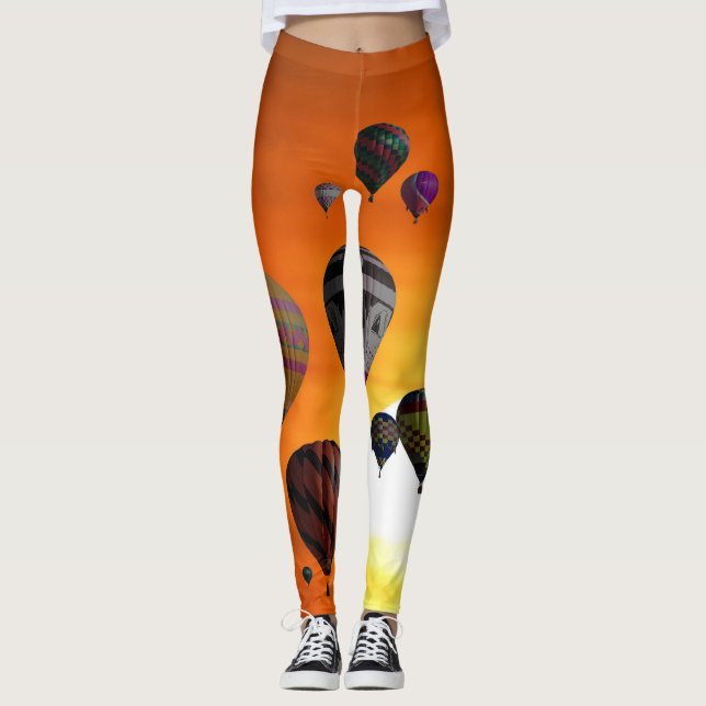 Hot air balloons in flight Leggings (Front)
