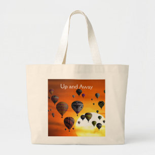 Hot air balloons in flight Tote Bag