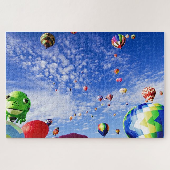 Hot Air Balloons in the Clouds Jigsaw Puzzle (Horizontal)