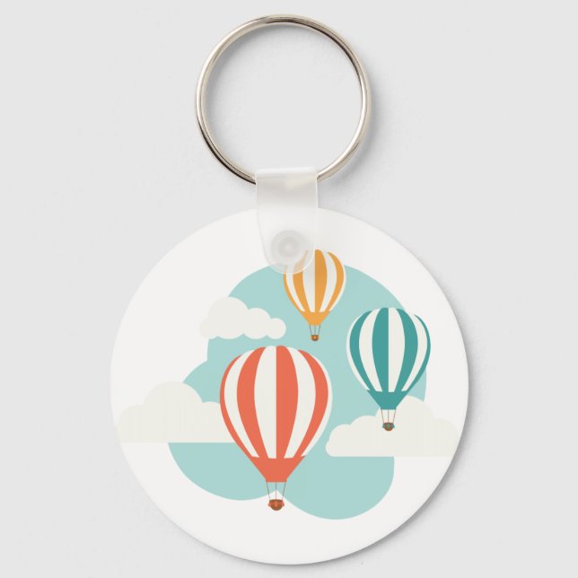 Hot Air Balloons Keychain (Front)